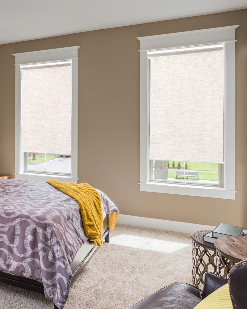CHICOLOGY Roller Shades , Cordless Blinds , Window Shades for Home , Roller Window Shades , Window Treatments , Door Blinds , Light Filtering Shades , Felton White (Natural Woven) , 23"W X 72"H - Image 5